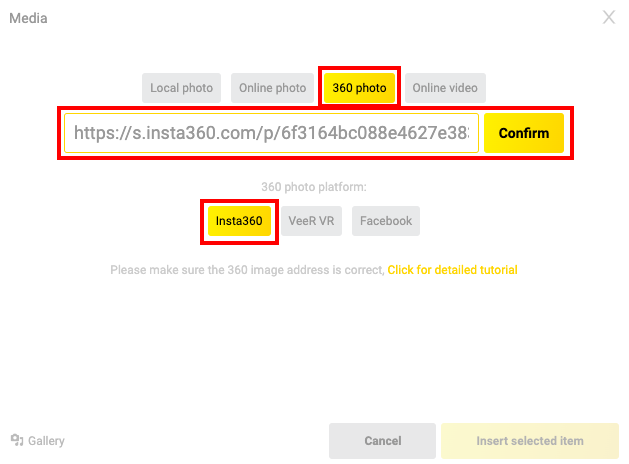 Inset 360 Tutorial - How To Insert Multimedia In A Post - Insta360 Community Forum