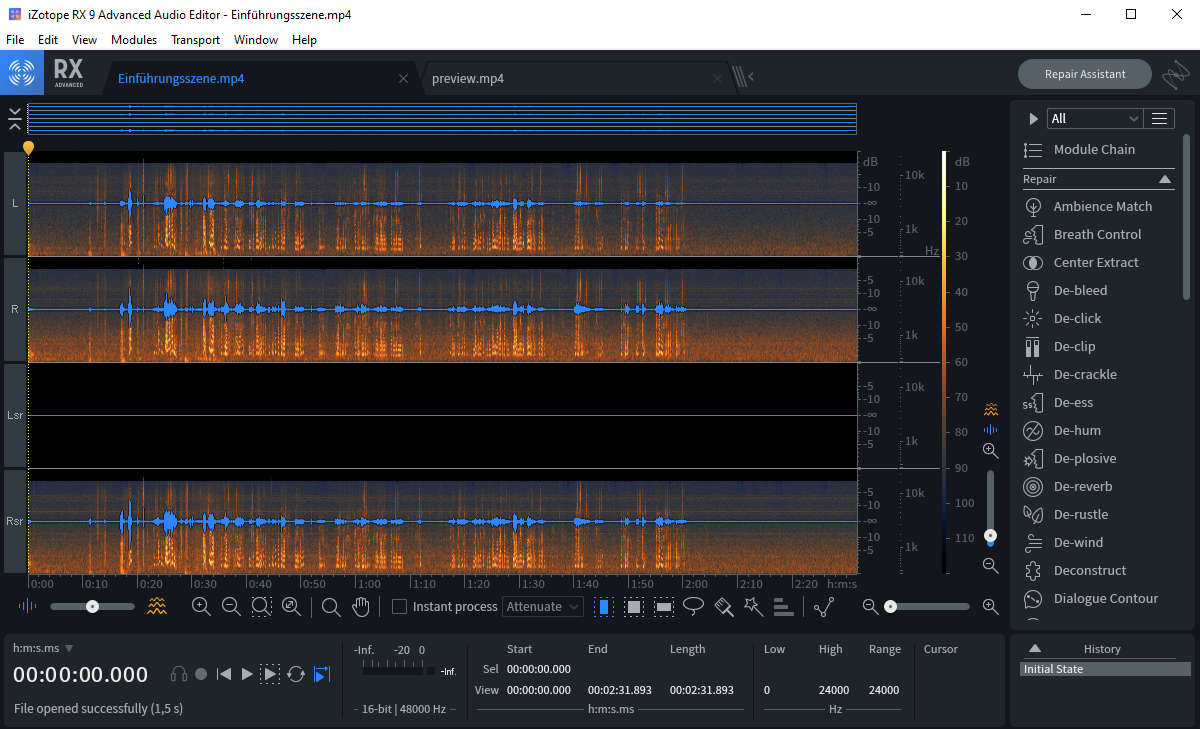 One Audio channel empty after stitching Insta360 Community Forum
