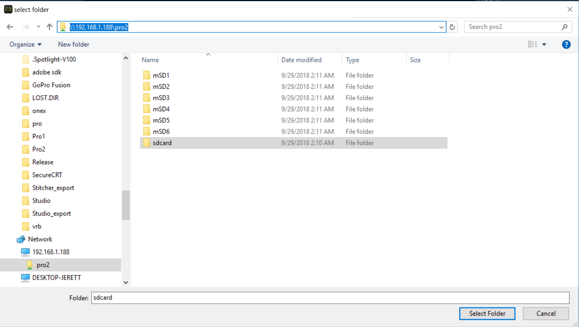 root of your sd card