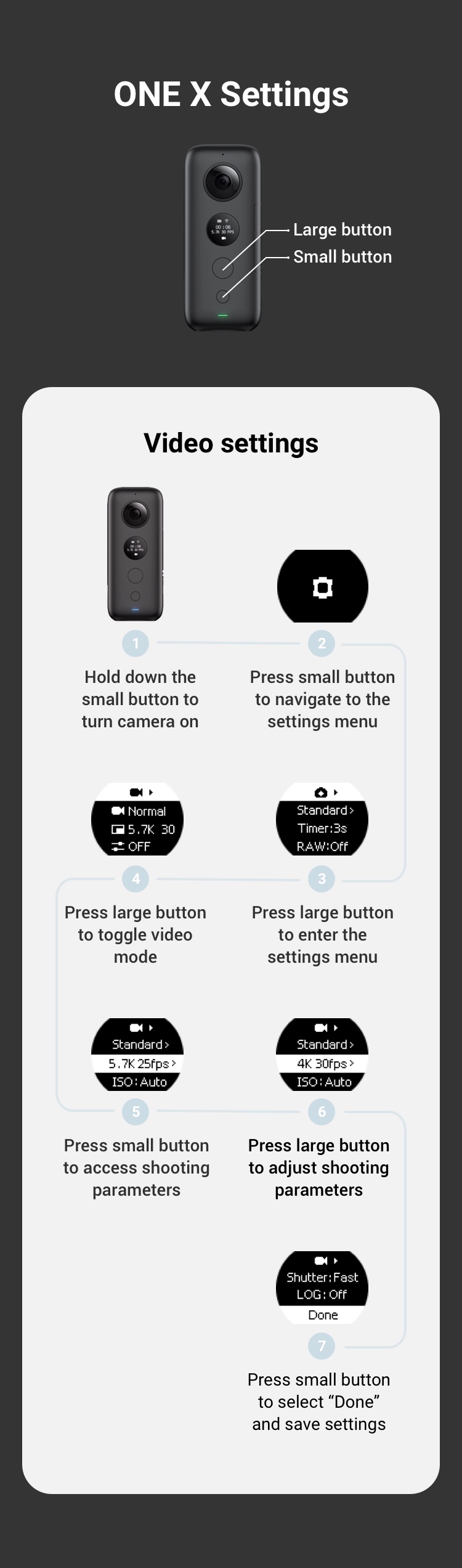 2.1.1 Button parameter settings - ONE X Support