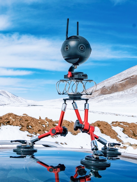 VR camera car suction mount for Google Street View
